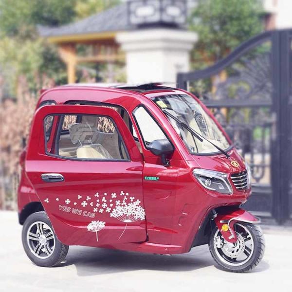 Quality Handle Steering 60V 58Ah 3 Wheel Electric Car for sale