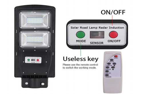 Die Cast Aluminum Outdoor Pathway Light Remote Control Ip65 Waterproof 20w 40w 60w All In One Solar LED Street Light