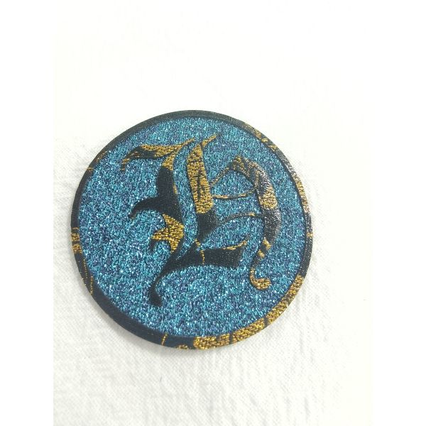 OEM Silver Thread Embroidery Woven Patches For Clothes