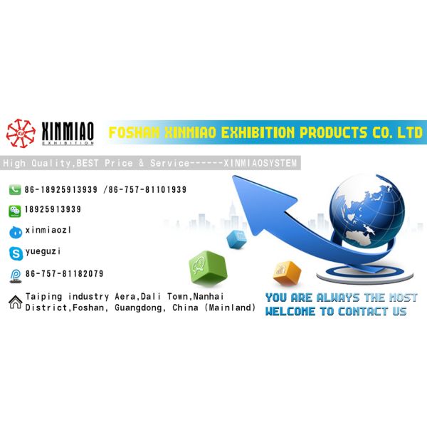 Octanorm 3x3M standard exhibition stand，vitrine dexposition aluminium,Shell scheme booth