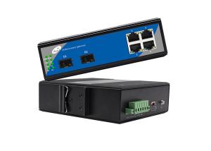 China Industrial Cascading Optical Fiber Switch IEEE802.3af/At APC Circuit With VLAN Function on sale