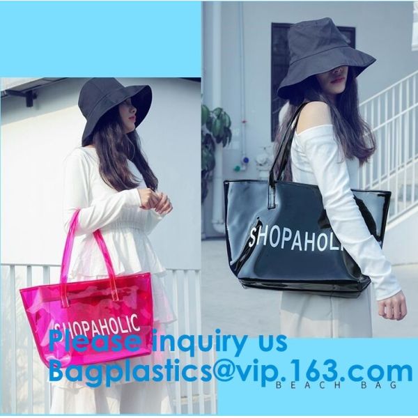 Waterproof Beach Pvc Bag Summer Beach Bag, China Suppliers Transparent PVC Women Bags Tote Beach Handbags
