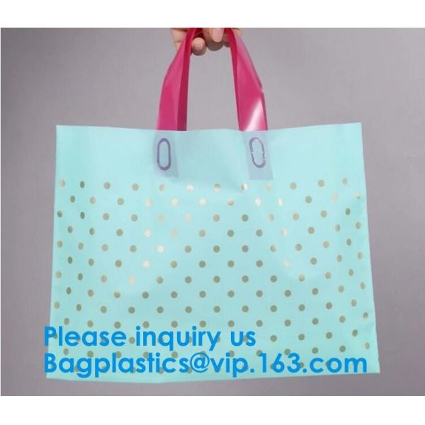 Eco Friendly Green Pack Solf Loop Plastic Bags/ Cheap Flexiloop Bags/ Soft Loop Handle Biodegradable Bags