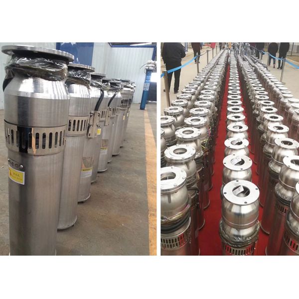 2.2-7.5KW SS Submersible Water Fountain Pump 10-250m3/h Flow Rate Easy Operate