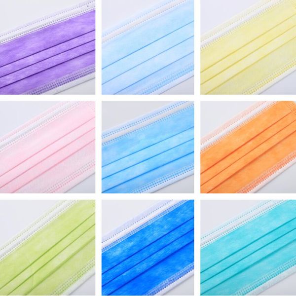 All black 3 layers disposable face mask EN14683 TYPE II with highly filter rate