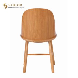 Stackable Wood Upholstered Dining Chairs Ergonomically OEM ODM