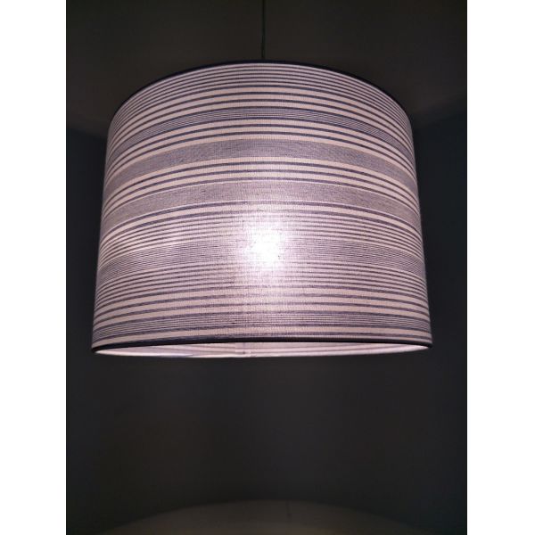 Tiny Pinstripes Fabric Pendant Light Shades