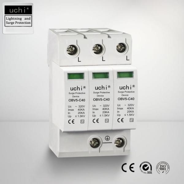 Quality House Type 2 Surge Protector 3P Vibrationproof Voltage Encoding for sale
