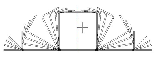 Directly Forming Square Tube Mill in operation