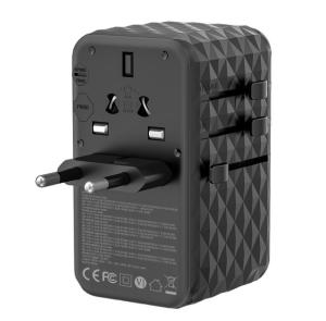 China Compact Powerful Universal Travel Charger UK Plug Type 2500W Max Rated Voltage for Hassle-Free Trips on sale