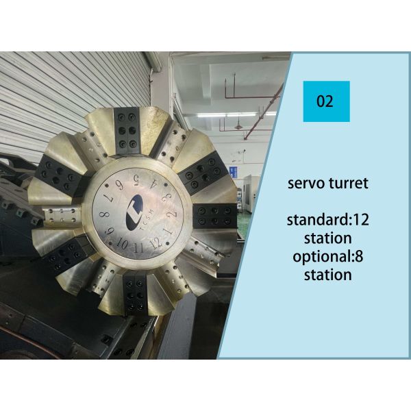 Servo Turret Slant Bed CNC Lathe Machine For Metal Processing