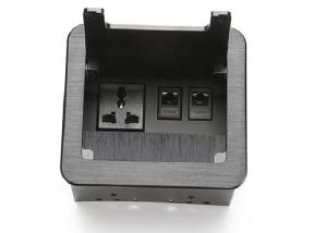 China Computer Desk Wire Management Brush Flip Up Table Socket / Mount Socket Outlet wholesale