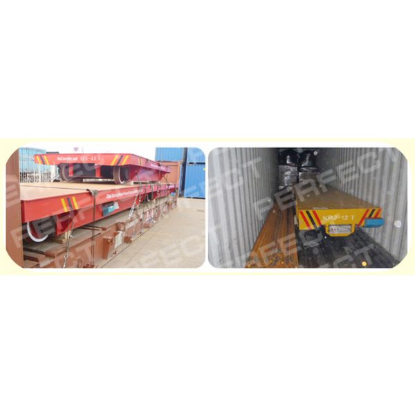 Rail Electric Flat Car / Battery Transfer Cart 1- 300 Ton Load Capacity