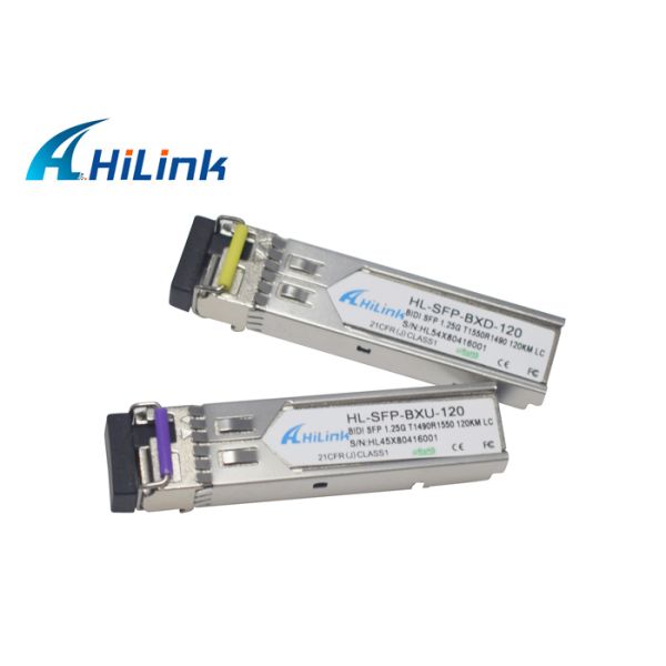 Single fiber BIDI 1000base 1.25G SFP Transceiver Module 120KM LC Connector WDM