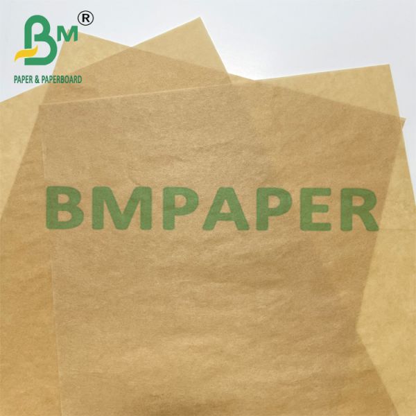 30 - 60gsm Greaseproof Baking Paper For Steaming And Wrapping Brown Color 30 - 60gsm Greaseproof Baking Paper For Steaming And Wrapping Brown Color