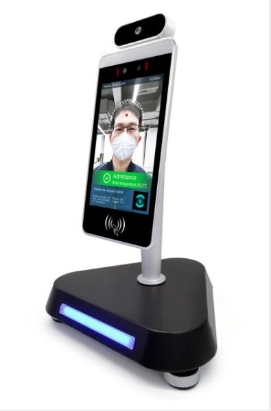 Quality Fever Facial Recognition Time Attendance Access Controller Infrared Temperature Measurement for sale
