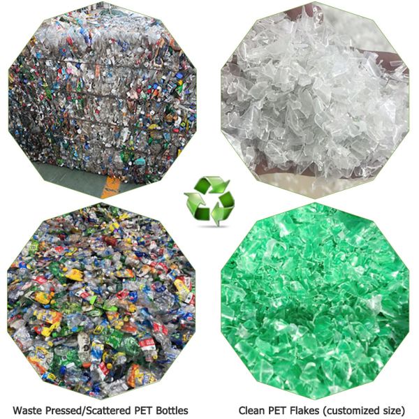 Sparkling Water Bottle Crushing Plastic Pet Washing Recycling Machine