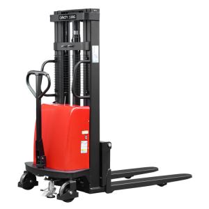 1t 1.5t Capacity Hydraulic Stacker Semi Electric Pallet Stacker