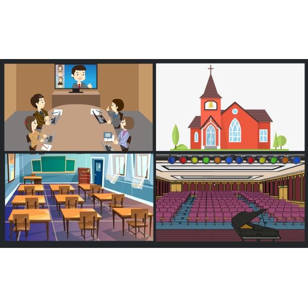 20X SDI 1080P Box PTZ Integrated Video Conference Camera With Image Flip Function