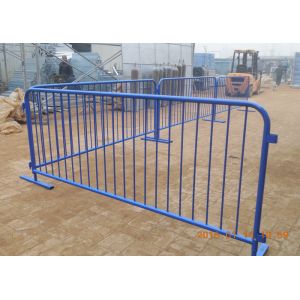 China Flat Detachable Feet Crowd Control Barriers , Portable Safety Barriers wholesale