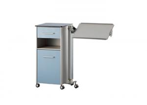 China One Drawer Hospital Bedside Cabinet With Adjustable Dining Table For Patient Room on sale