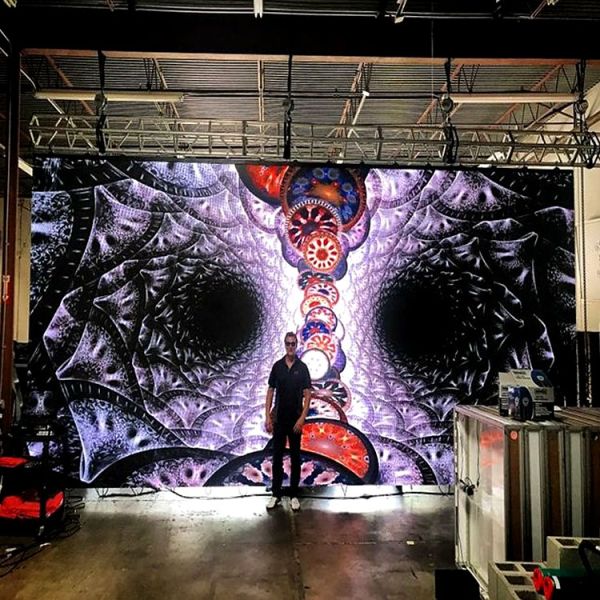 Reiss Manufacturer Best Price Outdoor Indoor Led Display Screen 500*1000mm P3.91 Stage Advertising Background for Rental Ledwall