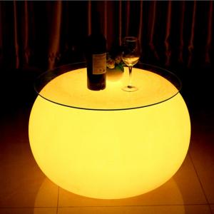 China Modern Commercial LED Illuminated Cocktail Table With Rechargeable Lithium Battery wholesale