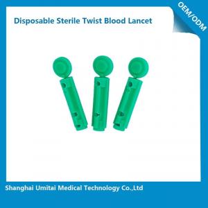 China Disposable Sterile Blood Lancet For Blood Collection 1.8 - 2.4mm Size wholesale