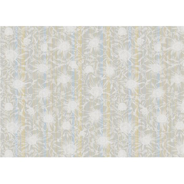 1.06m Korean Country Floral Wallpaper / Waterproof Country House Wallpaper , Foam Surface