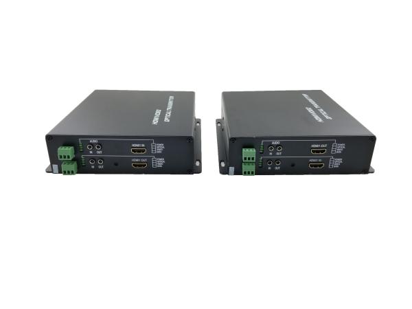 Quality 2channel HDMI To Fiber optic Converter ,with embedded audio + 1 x return Rs232 data for sale