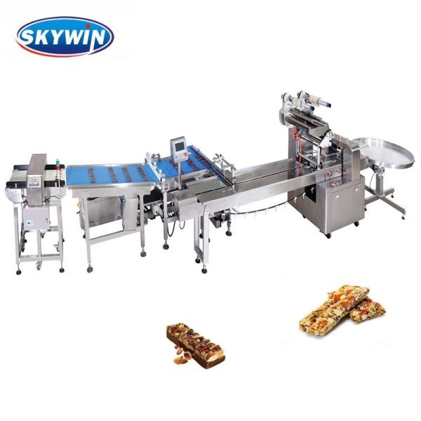 Multi Function auto packing line For Chocolate Bar Wafer Biscuits
