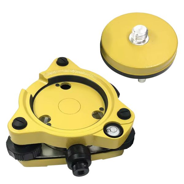 Yellow Tribrach with Optical Plummet Fixed Adapter with 5/8X11 Thread for Total Station GNSS TRIMBLE Whole Set