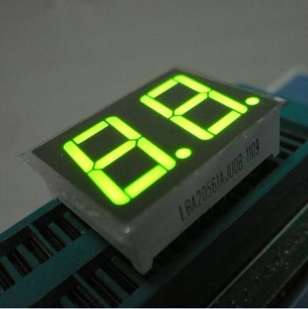 Quality Green Two Digit Seven Segment Led Display Common Anode For Intrument Panel for sale