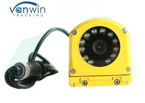 China Yellow Metal Waterproof CCTV Surveillance Camera CCD 700TVL Side View For Bus / Truck wholesale