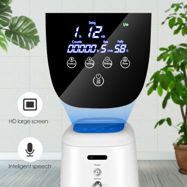 1-7L/min Oxygen Concentrator Machine Generator Portable Oxygen Making Machine Without Battery Air Purifier AC 220V/110V