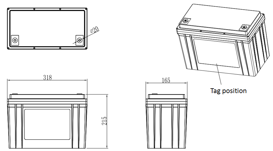 Bluetooth RV Camper Battery 12V 100AH LiFePO4 Heating Film For Camper Van Motorhome