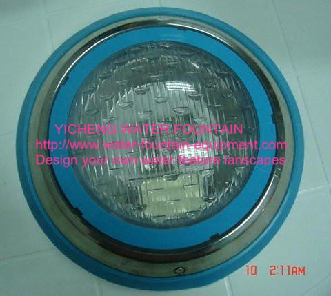 Stainless Steel Wall Mounted Underwater Swimming Pool Lights With Blue Rings