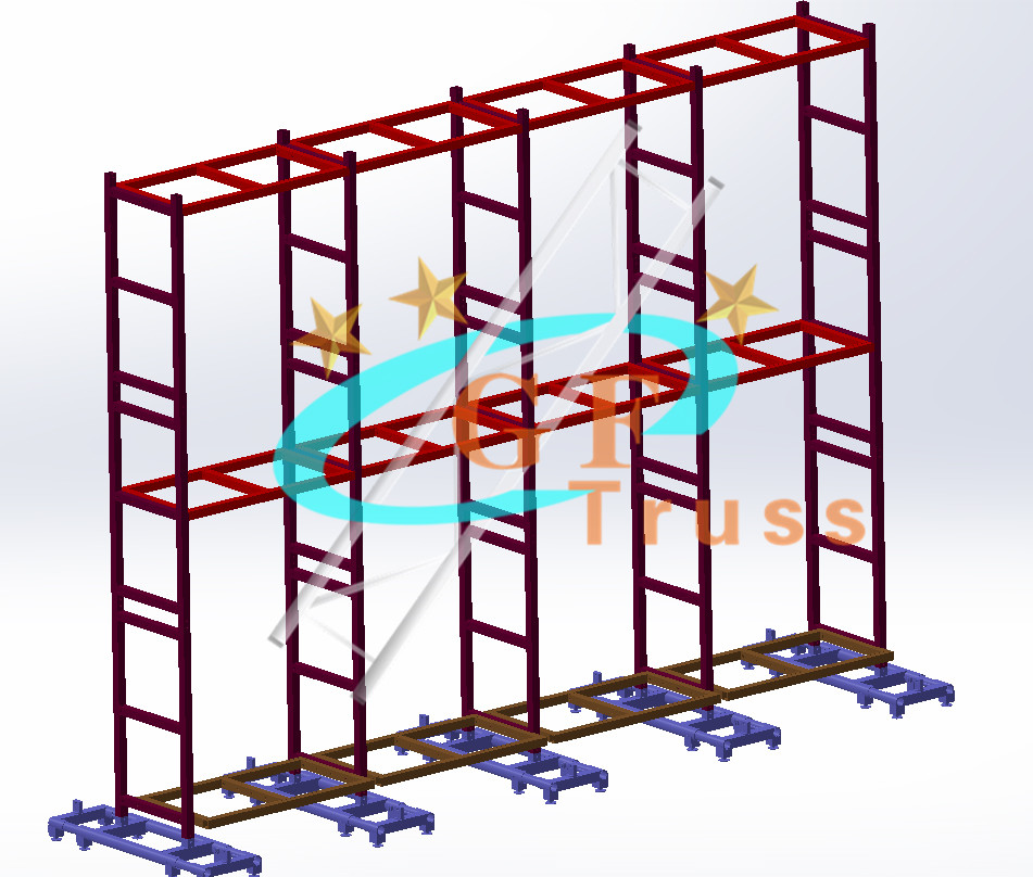 Aluminum Alloy LED Display Truss Ground Support System