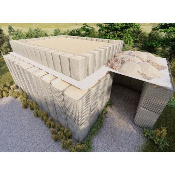 50x50mm Galvanized Steel Gabion Barrier for Military Defense