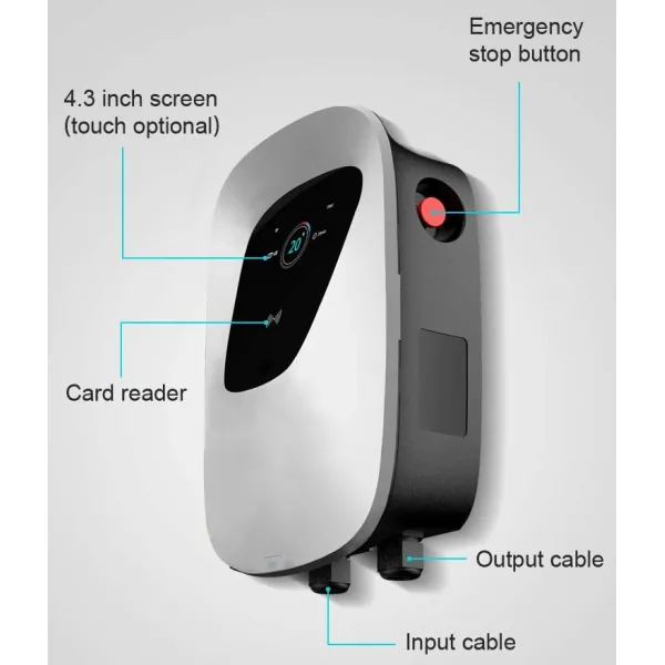 Pevc2107 11kw EV Charging Station 22kw 3 Phase For Electric Vehicle Home Car Charging Point