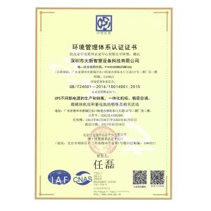 Shenzhen Daxin Intelligent Equipment Technology Co., Ltd Certifications