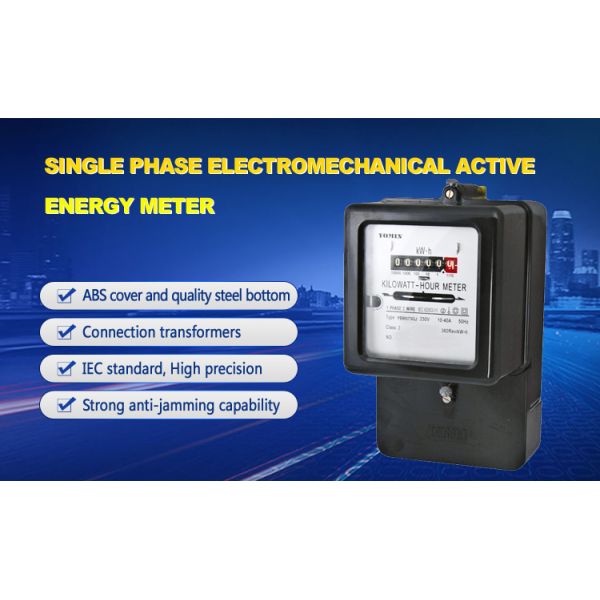 Single Phase Front Board Installed Mechanical Energy Meter