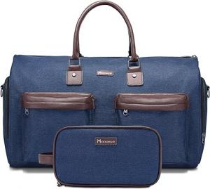 China Men'S Large Capacity Travel Bag Crossbody Bag Men'S Shoulder Satchel Canvas Handbag (Blue) on sale