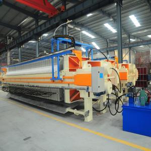 China Full Automatic 800mm Filter Press Dewatering Airtightness High Efficiency Series on sale