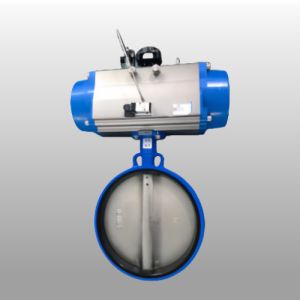 Pneumatic Butterfly Valve DN25-1000 with Rack Pinion Actuator
