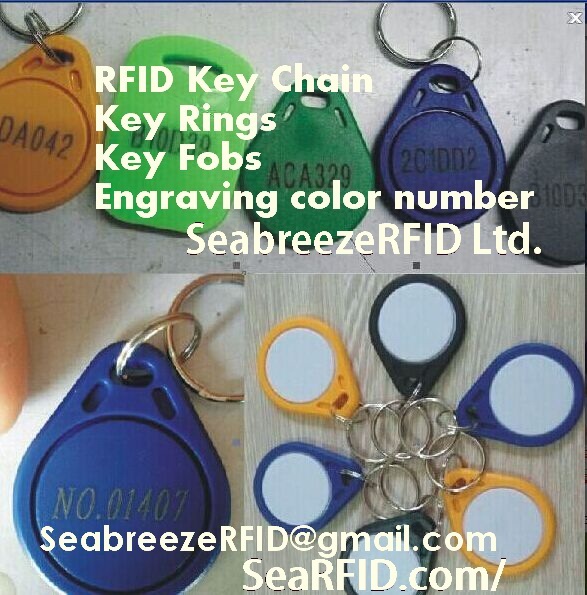 EM4102 Chip RFID Access Control Keychain, 125KHz Fobs, ID & IC Identification Key ring, RFID Entrance Guard Key chain