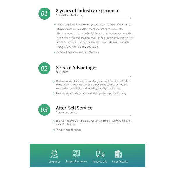 110V Commercial Waffle Maker Machine with Temperature Range of 50-300C and Compact Design