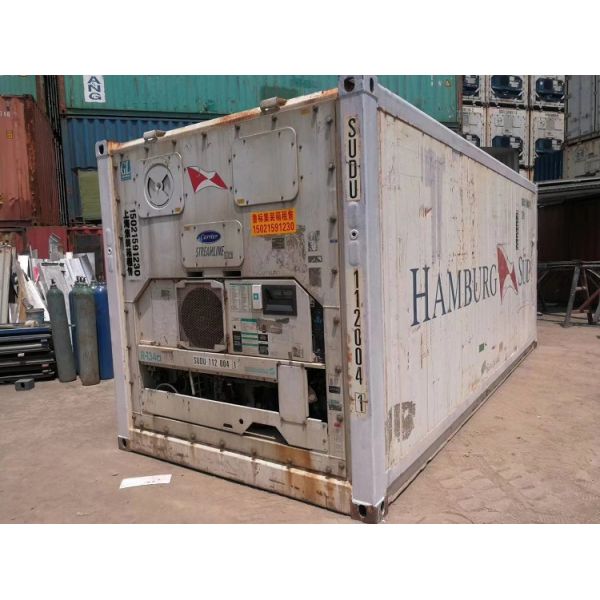 20ft Used Refrigerated Freezer Container in Dubai External Dimensions 6058x2438x2591mm and Customized
