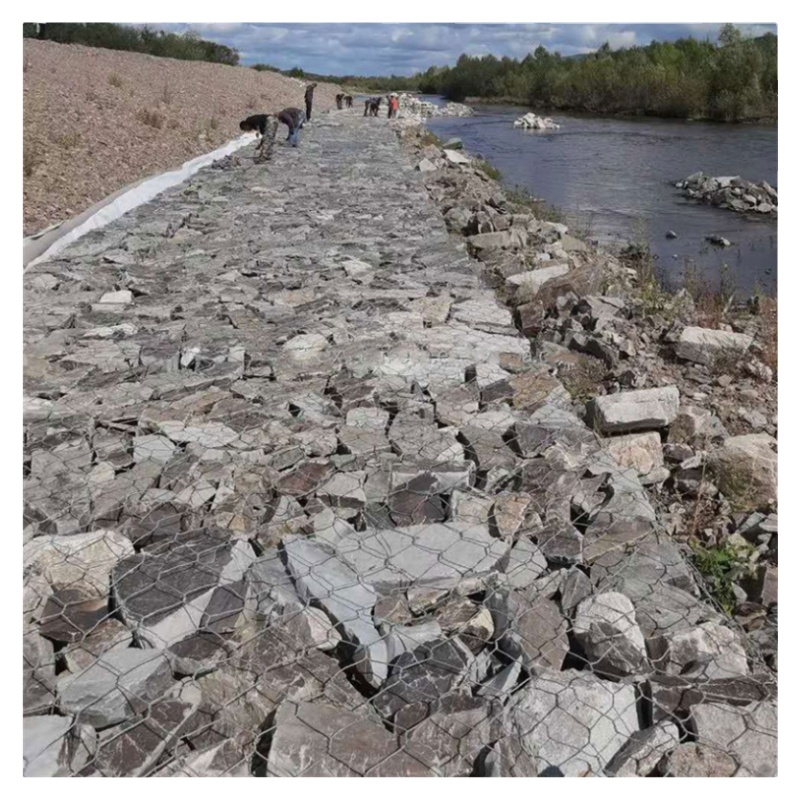 2x1x1 Gabion Box Galvanized Hexagonal Woven Wire Mesh for Punching Processing Service