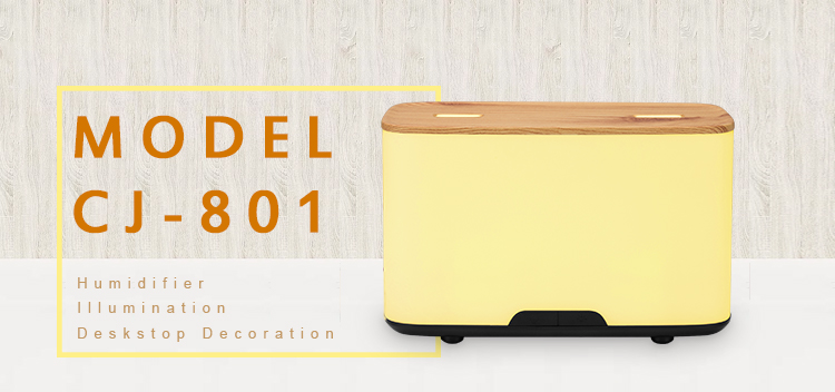 Wooden Grain Double Nozzle Spray Ultransmit Aroma Diffuser